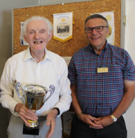 Philip Helps & Stan Keller with the Bowls Trophy.